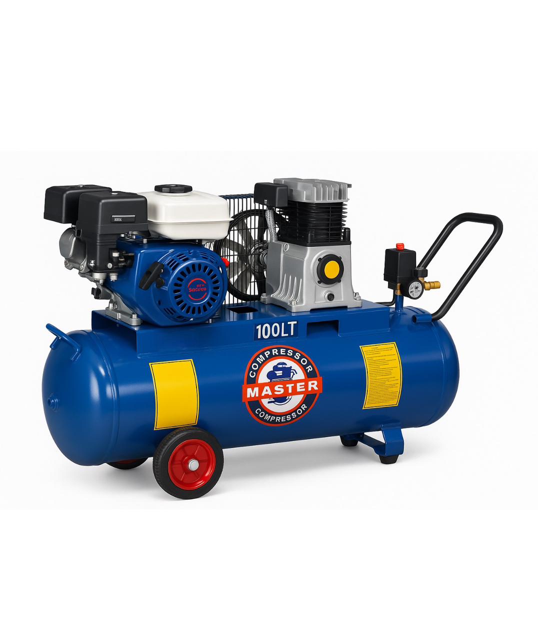MASTER PETROL AIR COMPRESSOR 100LTR 5.5HP GAS2065