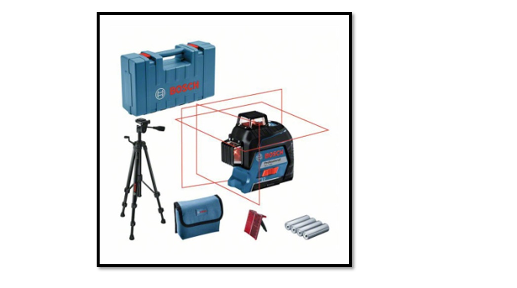 BOSCH GLL 3-80C + BT150 TRIPOD MULTI LINE LASER WITH BLUETOOTH