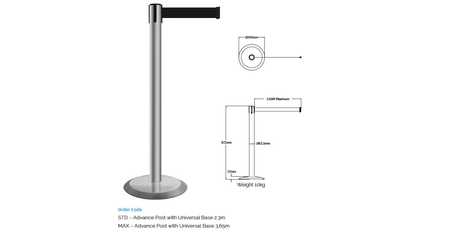 Queue Control Barrier / Stanchions