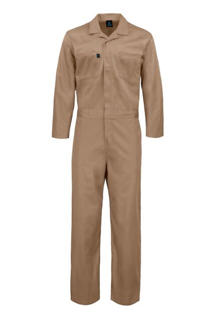 COVERALL 100% COTTON BEIGE MEDIUM