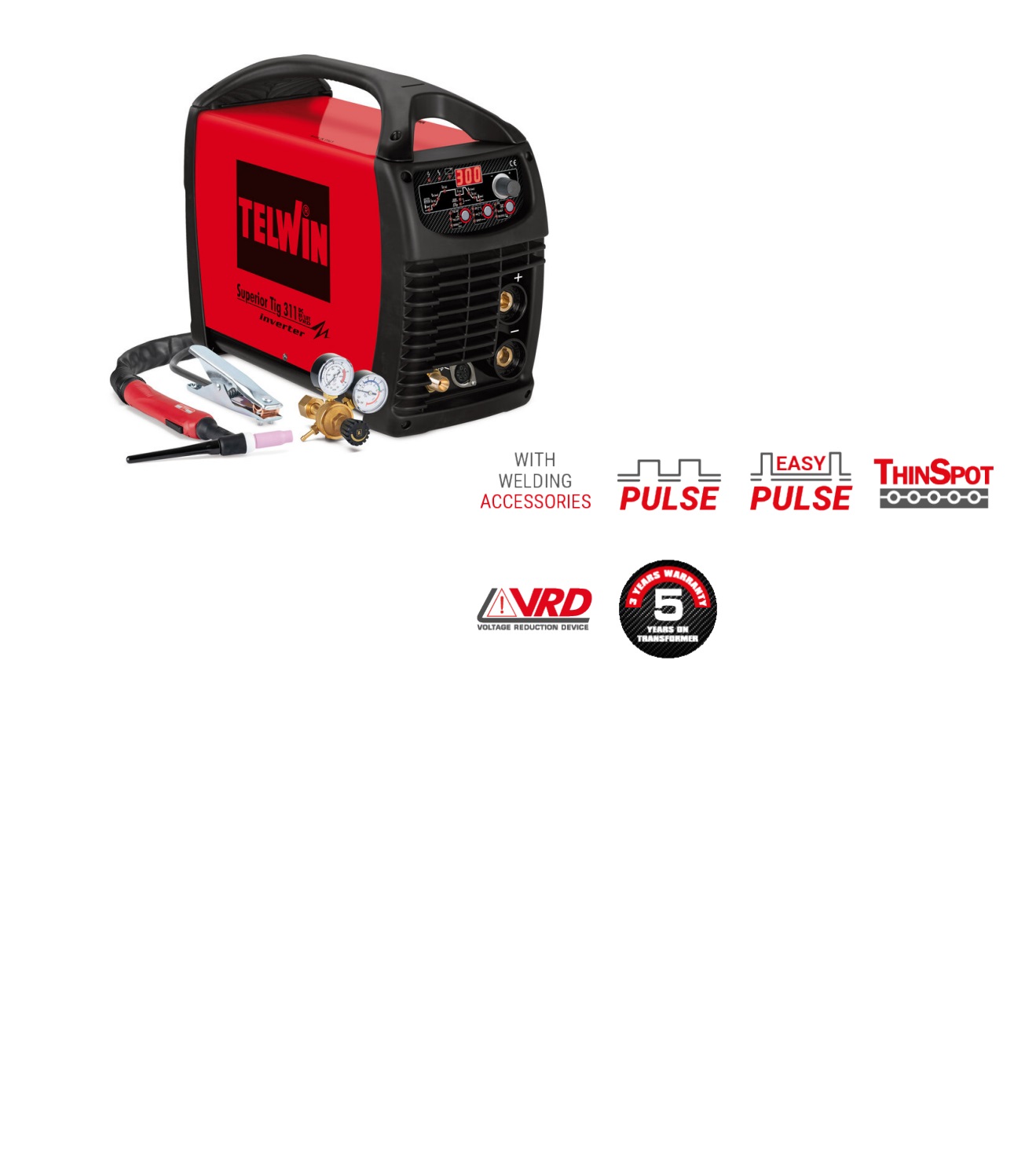 TELWIN SUPERIOR TIG 311 DC + ACC