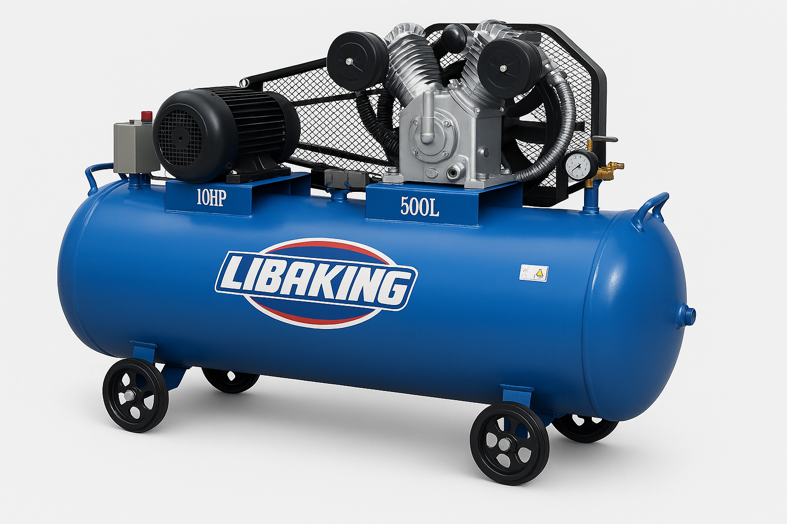 LIBAKING 500 LITER HEAVY DUTY AIR COMPRESSOR 10HP