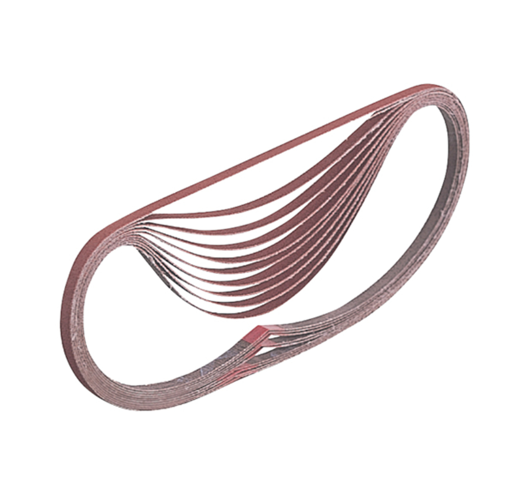 Abrasive belt 6 x 533 mm, 60G, Wood / Metal, 10 pcs