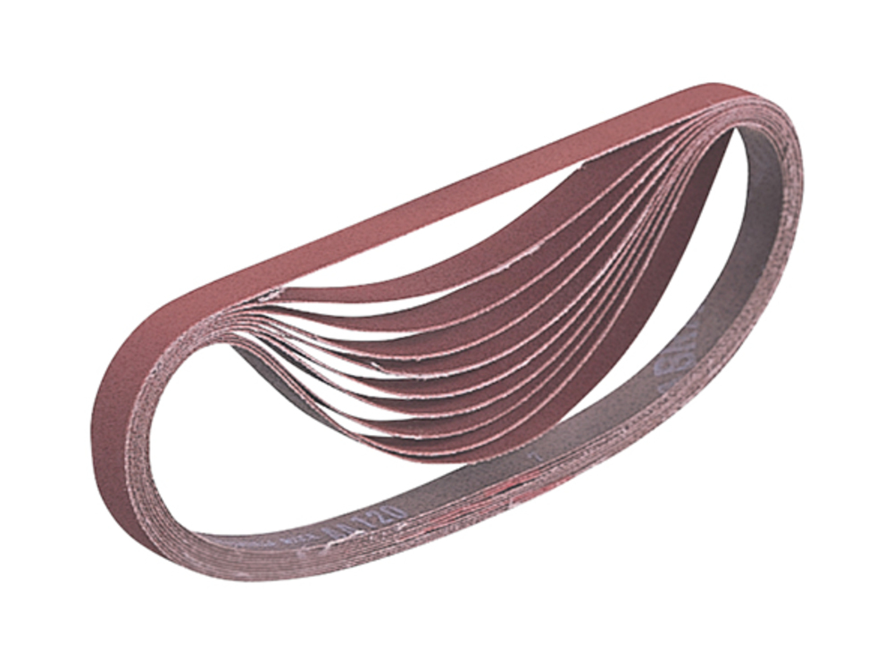 Abrasive belt 13 x 533 mm, 80G, Wood / Metal, 10 pcs