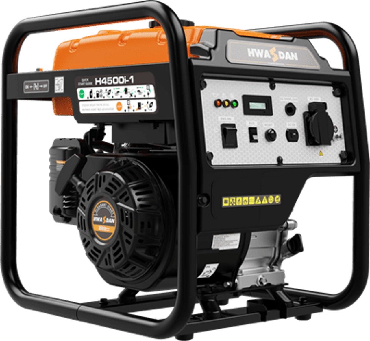 Hwasdan 4.5KVA Open Frame Gasoline Inverter Generator Part No: H4500i-1