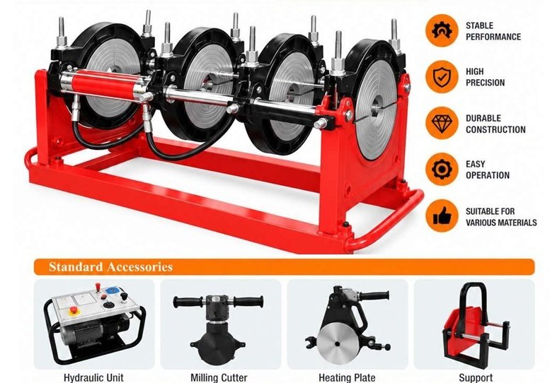 UPOWER HBF250 HDPE BUTT FUSION WELDNG MACHINE UP TO 250MM