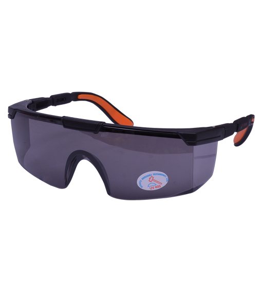 SAFETY GOGGLE BLACK ORANGE TPR