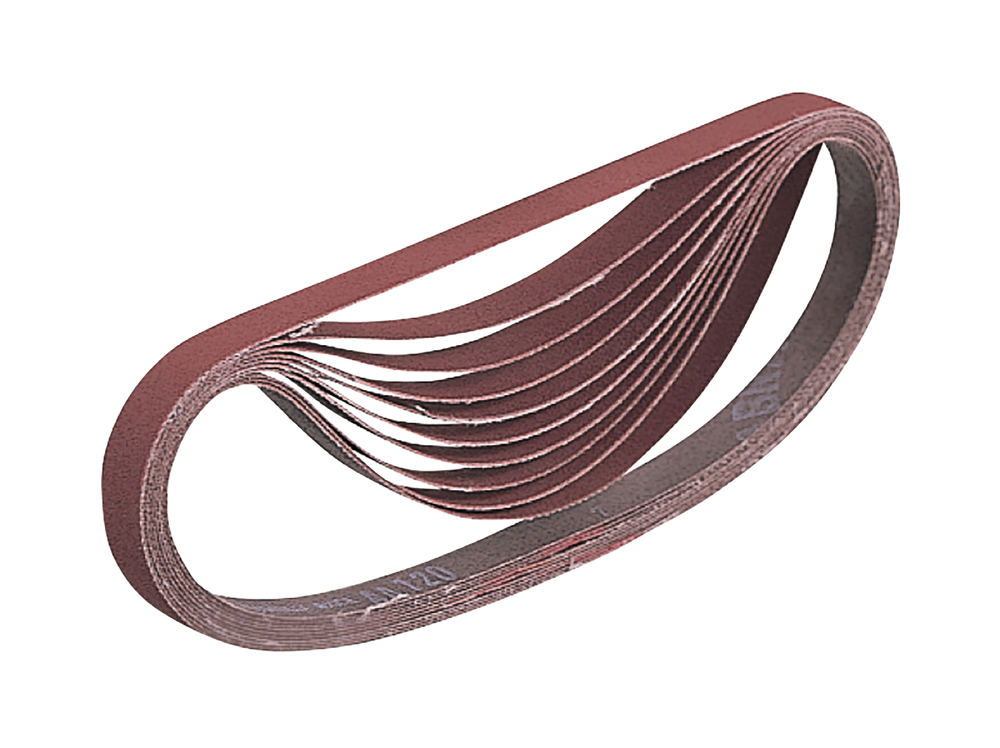 Abrasive belt 9 x 533 mm, 60G, Wood / Metal, 10 pcs