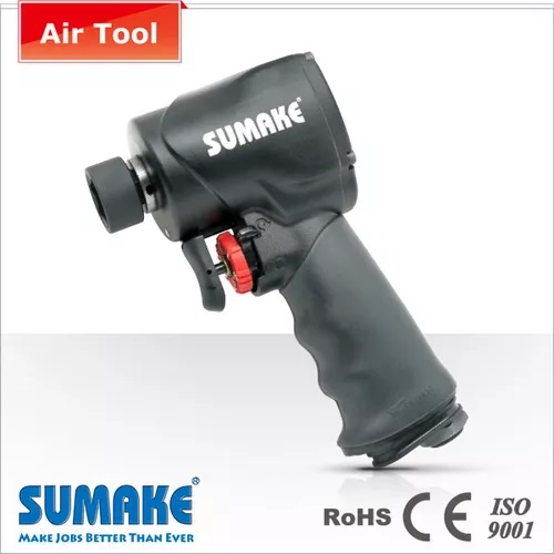 Stubby Impact Wrench with One-Hand Operation Design-813 Nm, 8,000 rpm Model : ST